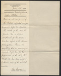 Fortune Departure Letter by U.S. Naval War College Archives