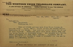 Leyden Wreck Telegram by U.S. Naval War College Archives