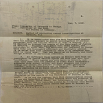 Memo regarding secret investigations at Newport, R.I., 1918 Feb 7 (1 of 3) by U.S. Naval War College Archives