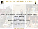 Women in Disarmament, Non-Proliferation, and Arms Control by Col. Dana Perkins