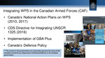 Mainstreaming WPS and Gender-based Analysis Plus at the Canadian Defense Academy
