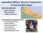 Expanding Military Security Cooperation in Post-Conflict Nepal by Lt Col. Joe Evans